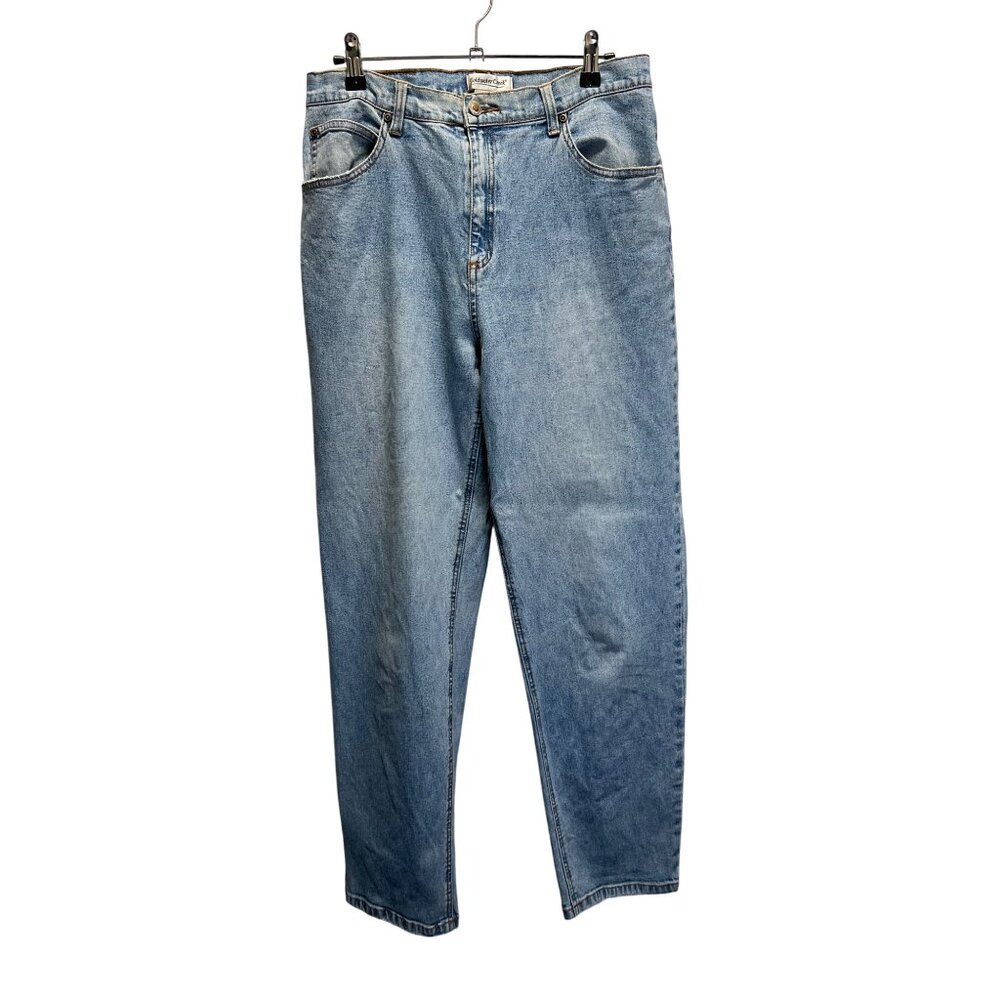 Coldwater Creek Womens Straight Leg Denim Jeans Size 12 Blue 96% Cotton 4% Spand